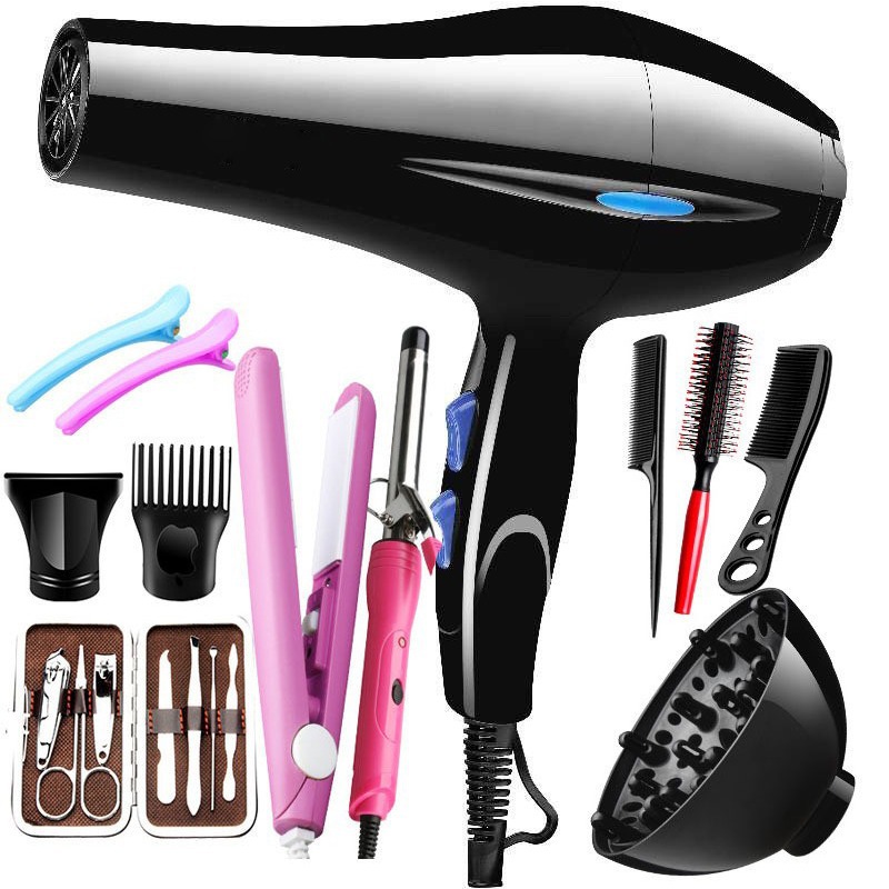 Hair Dryer Flight Travel Negative Ion Professional Brush Leafless One Step Cordless Holder Pet 5 In 1 Standing Blow professinal