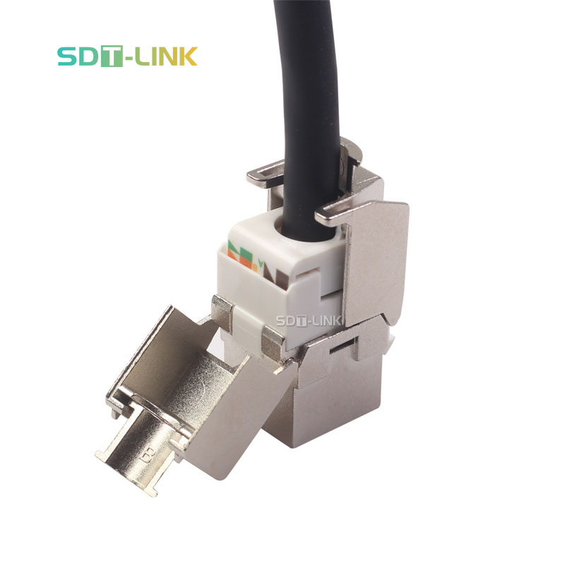 Ethernet RJ45 8P8C экранированный cat7 инструмент Модульный разъем keystone jack stp ftp cat7 keystone