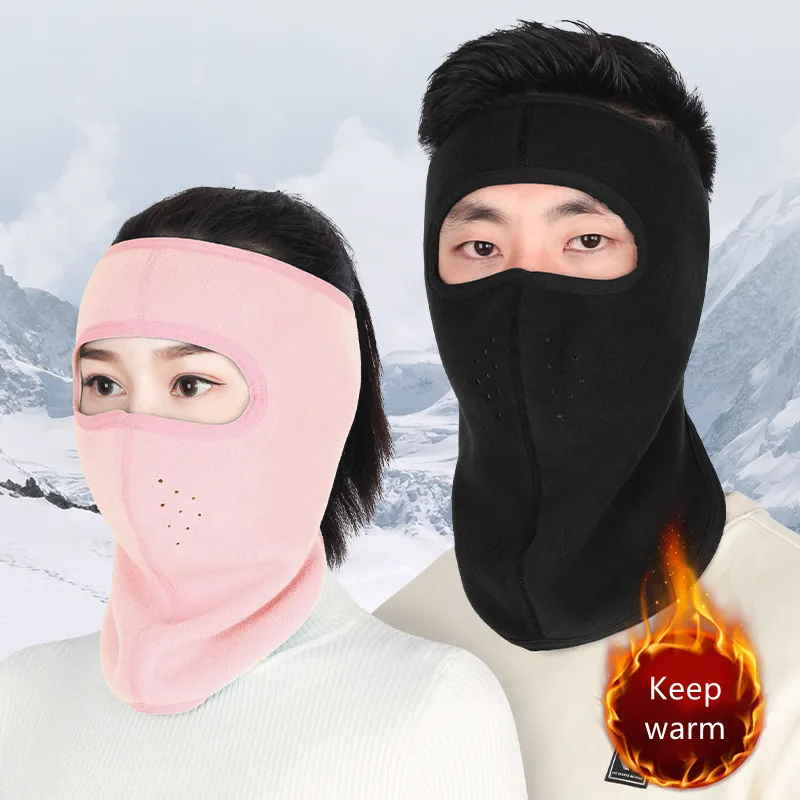 Wholesale Custom Logo Fashion Winter Warm Polar Fleece Motorcycle Bike Riding Ski Face Masks