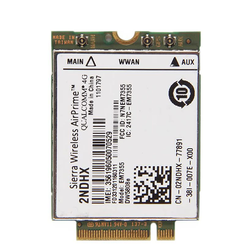 Sierra Gobi5000 EM7355 DW5808e LTE/EVDO/HSPA + 42 Мбит/с NGFF 4G для Dell Venue 11 Pro Latitude 14 12 11 Pro Latitude 14 12 AirPrime