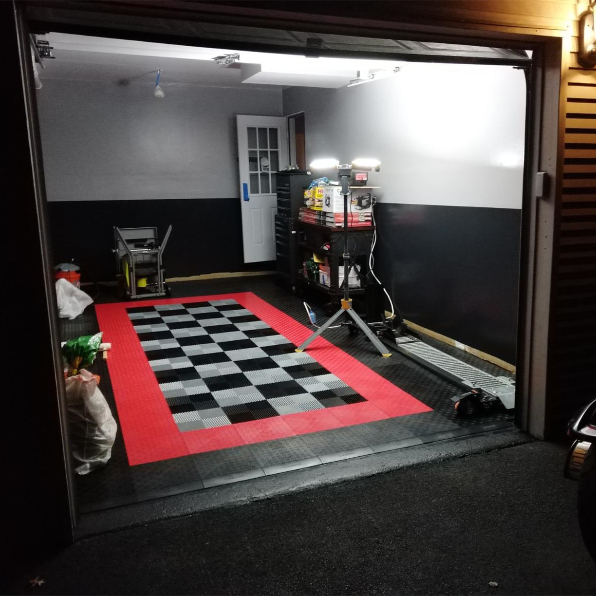 High Quality PVC Garage Flooring Static Garage Plastic Floor Durable Floor Tile