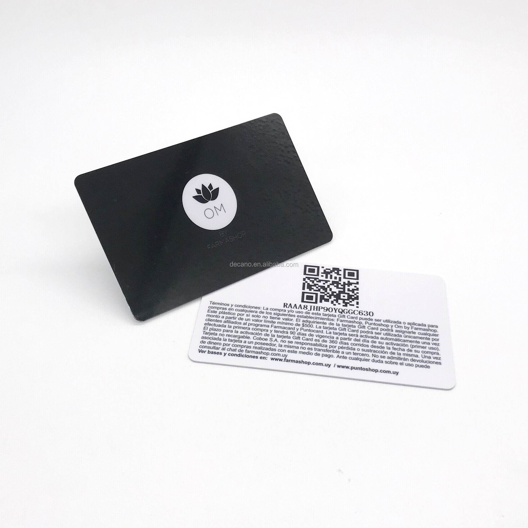 Пластиковая подарочная карта участника с QR-кодом