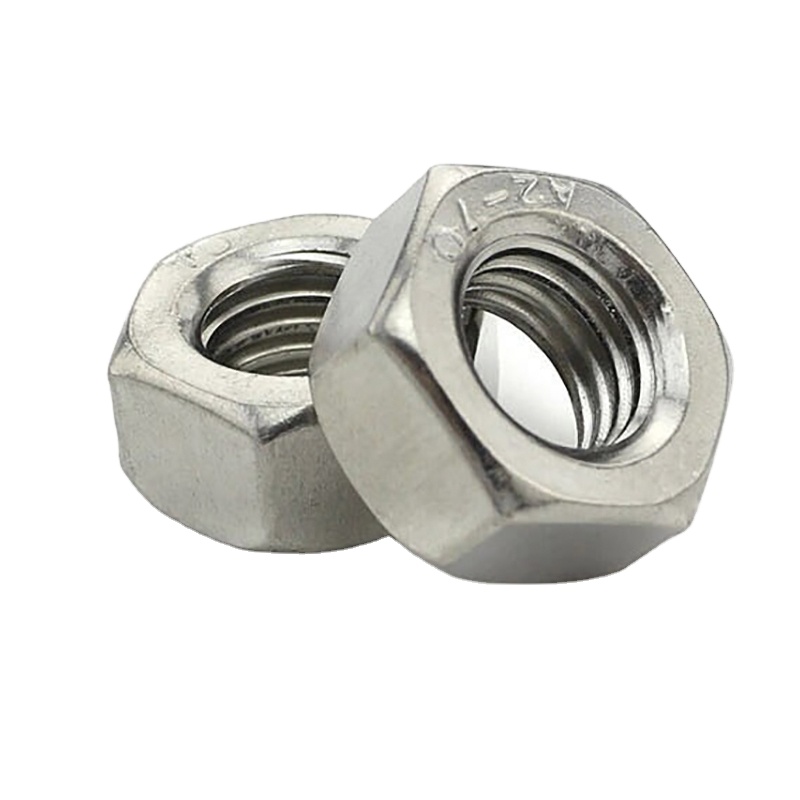 SS201 SS304 SS316 Шестигранная гайка из нержавеющей стали DIN934 OEM со склада по низкой цене