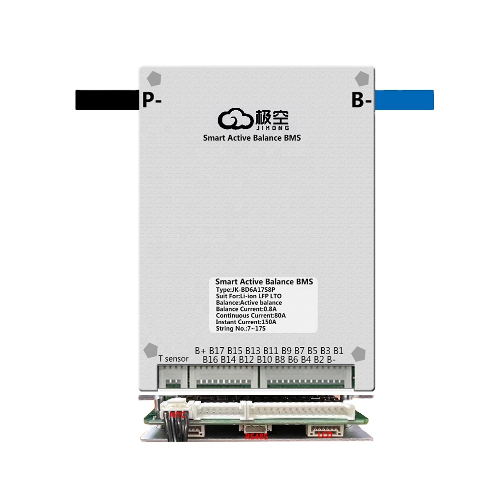 JKBMS smart bms lifepo4 B2A8S20P 4S~8S home use solar hybrid inverter battery pack bms JK BMS 200A 350A for lithium ion battery