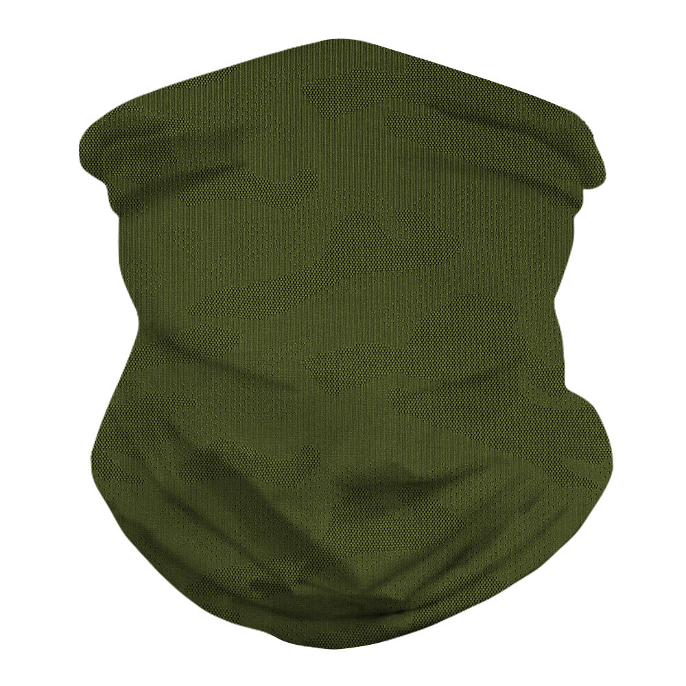 Sports Mask Army green camouflage jacquard thousand bird pattern outdoor sunscreen breathable soft riding mask magic HeadbandSk