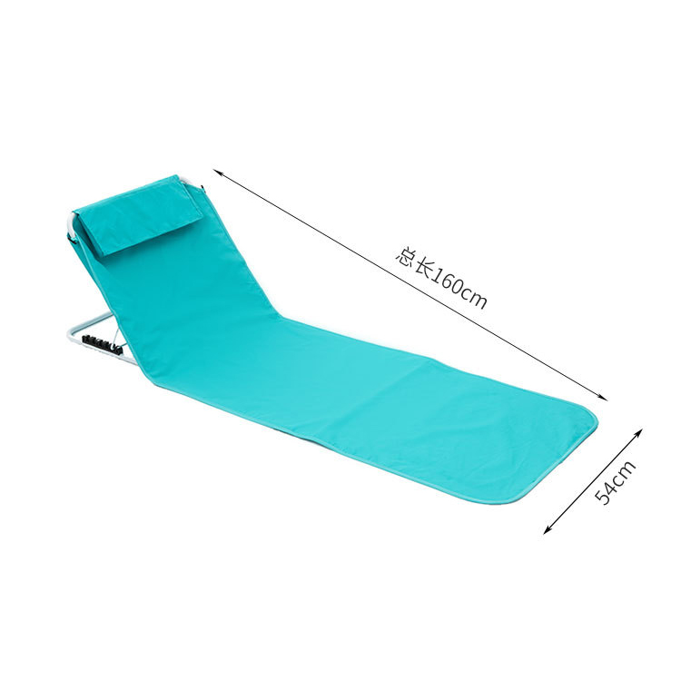 Customizable portable folding chair Adjustable beach cushion floor chair with backrest