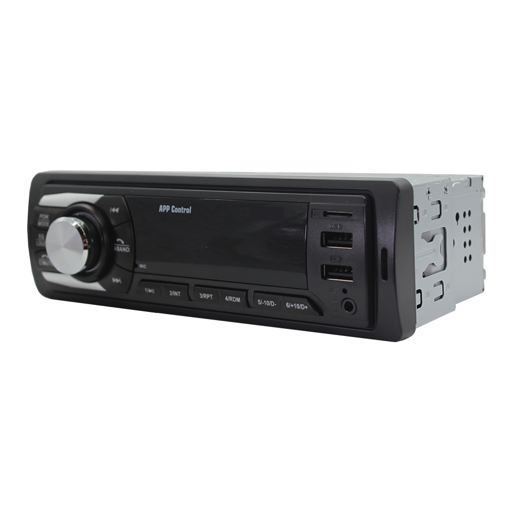 2021 hot seller 1-din LED display bluetooth car MP3 player DC 12V with USB/TF/AUX/Bluetooth/APP control/FM car radio player