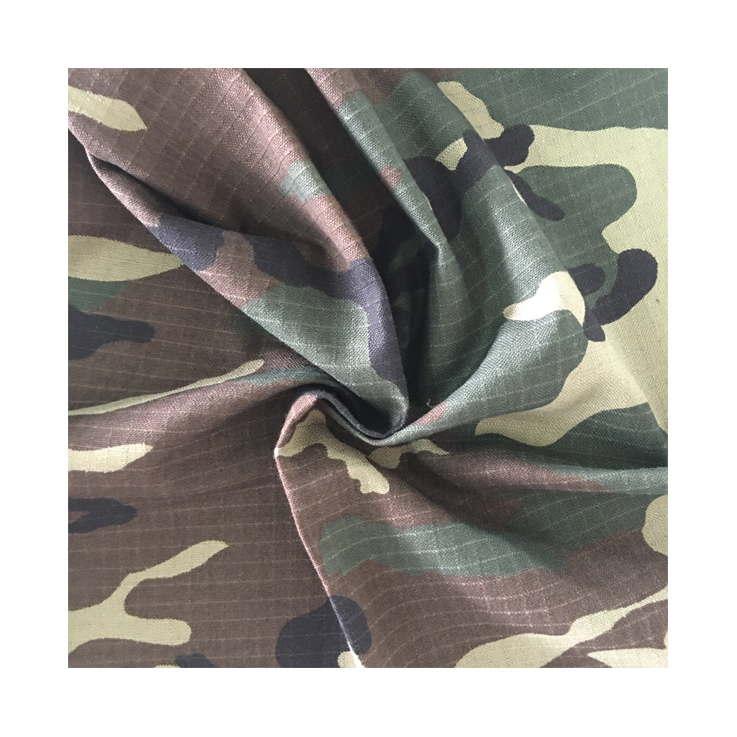 Good suppliers hot selling knit fabric printed cotton Spanish woodland camouflage fabric