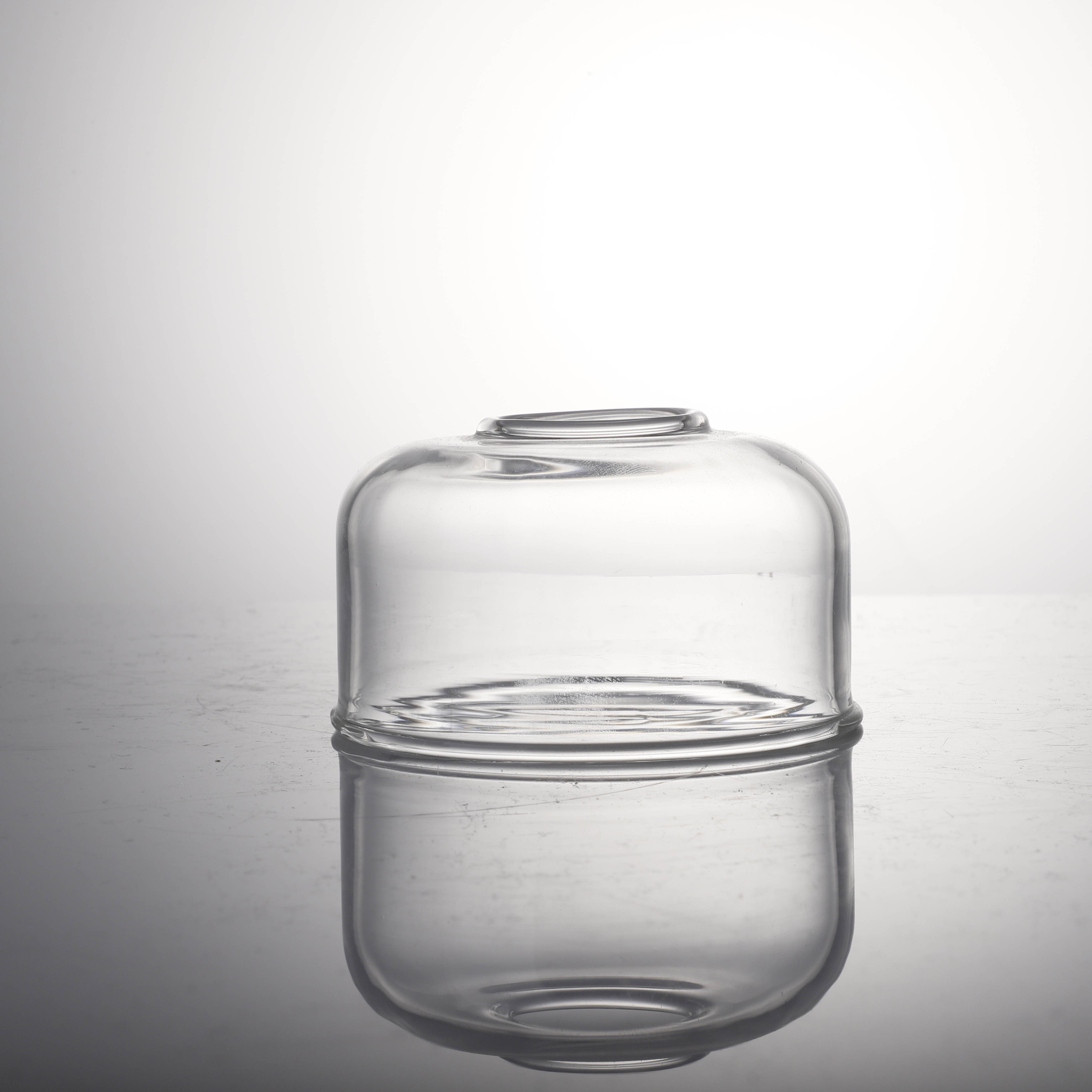 Custom clear pyrex glass LED flash light glass camera flash diffuser