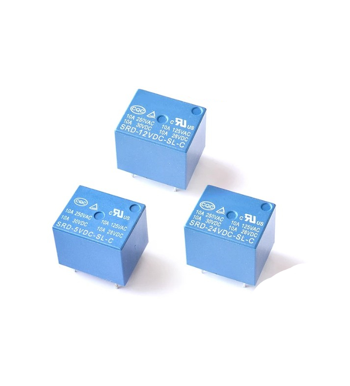 10 шт. Mini 5 вход генератор импульсов реле 10A 5V 12V 24V DC SRD-05VDC-SL-C SRD-12VDC-SL-C SRD-24VDC-SL-C