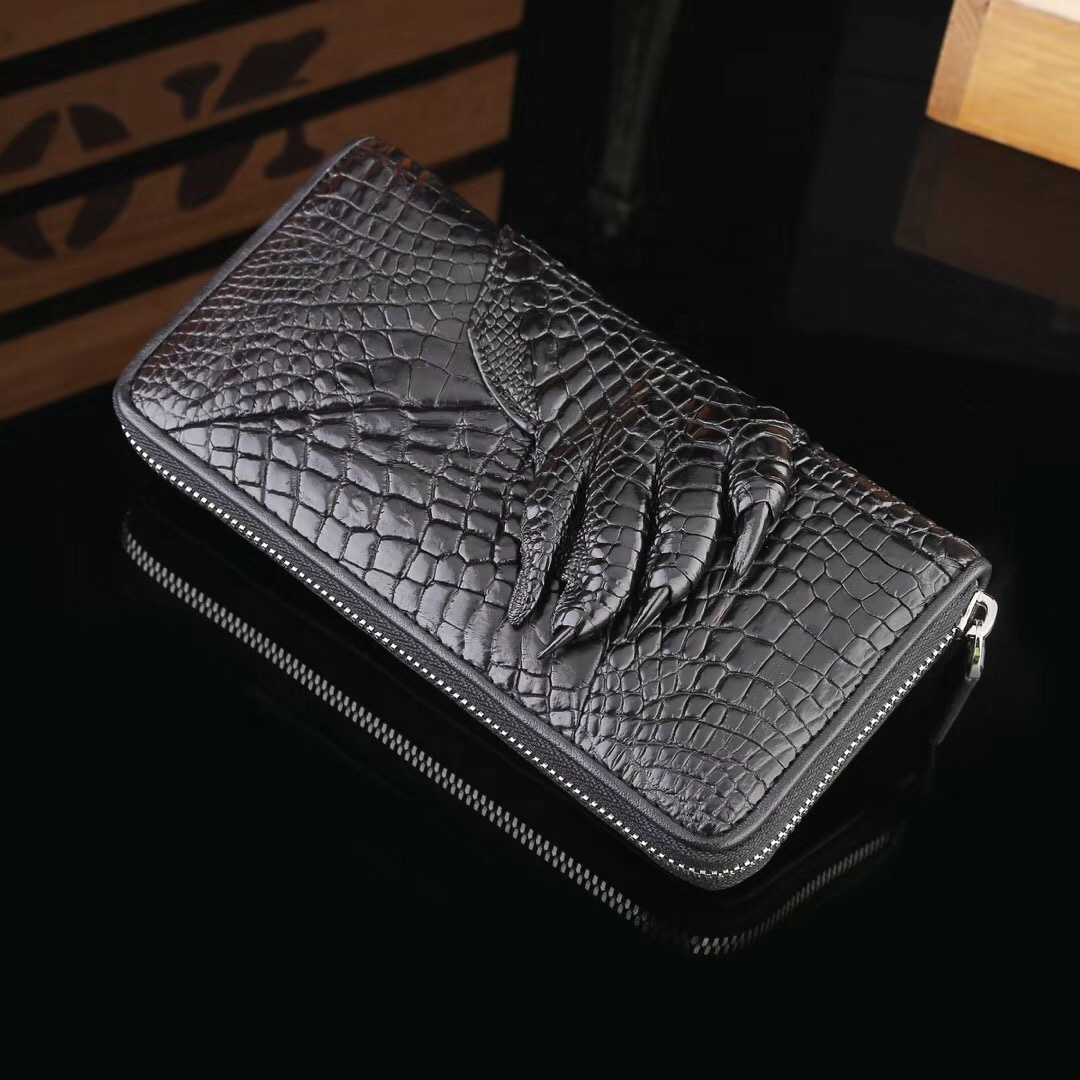 Excellent Quality Bag Factory Luxury Product Leather Long Wallet Card Holder Wallet Buy Crocodile Wallet Men crocodile Leather
