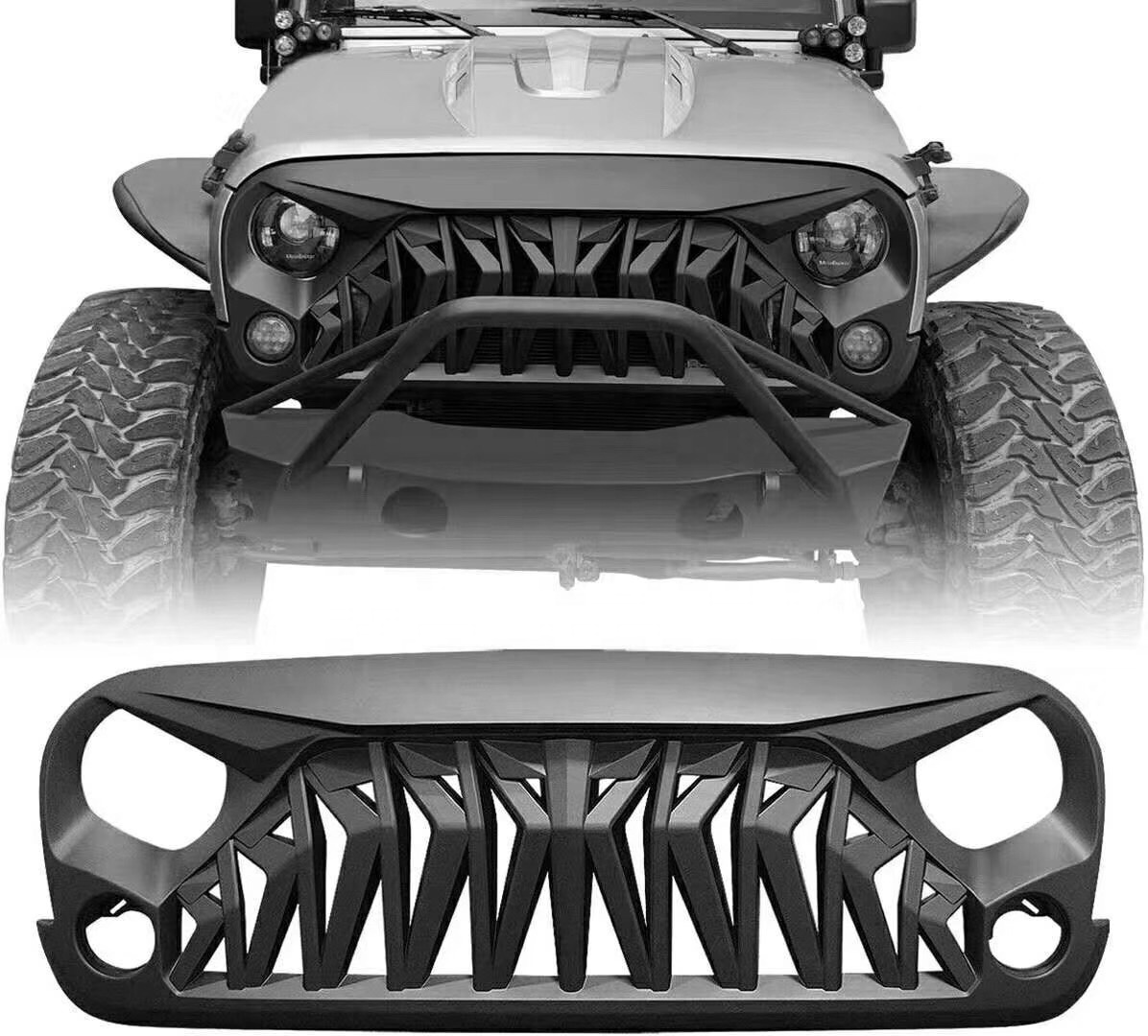 4x4 аксессуары для Jeep Wrangler JK JKU решетка гриля передняя решетка