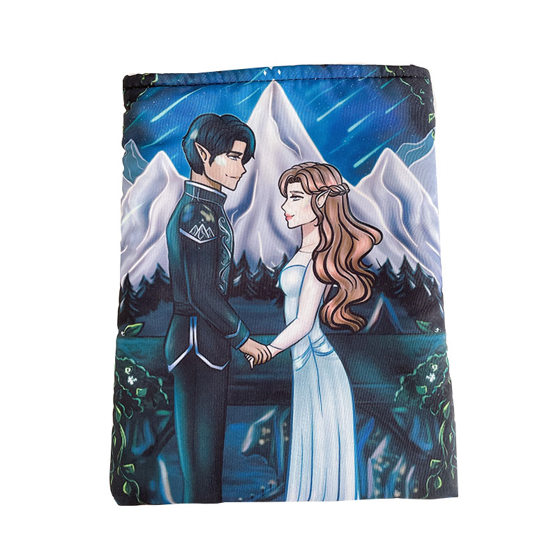 New Fashion Custom Canvas Book Cover Fabric Book Sleeve With Zipper