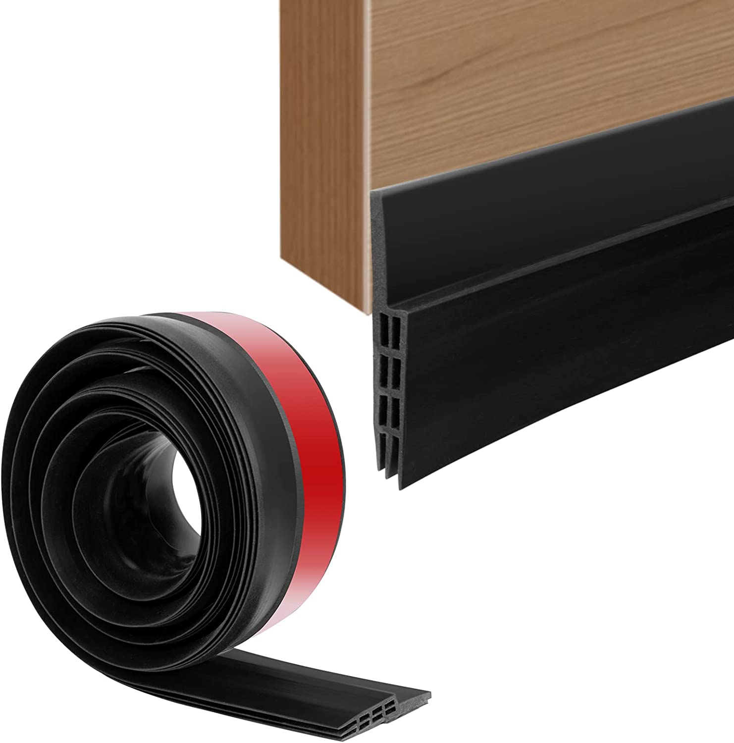Under door sweep weather stripping door draft stopper