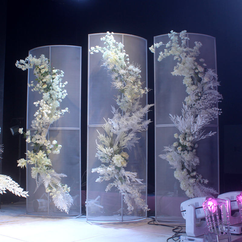 New Style Wedding Iron Prop Decor Arch Backdrop Arc Screen Wedding Events Party Decoration Acrylic Backdrop