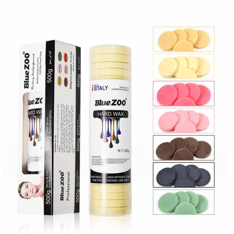 Hot Sell 500g Depilatory Wax Moisturizing Round Cake Shape Hair Remover 5 Flavors No Need Wax Paper