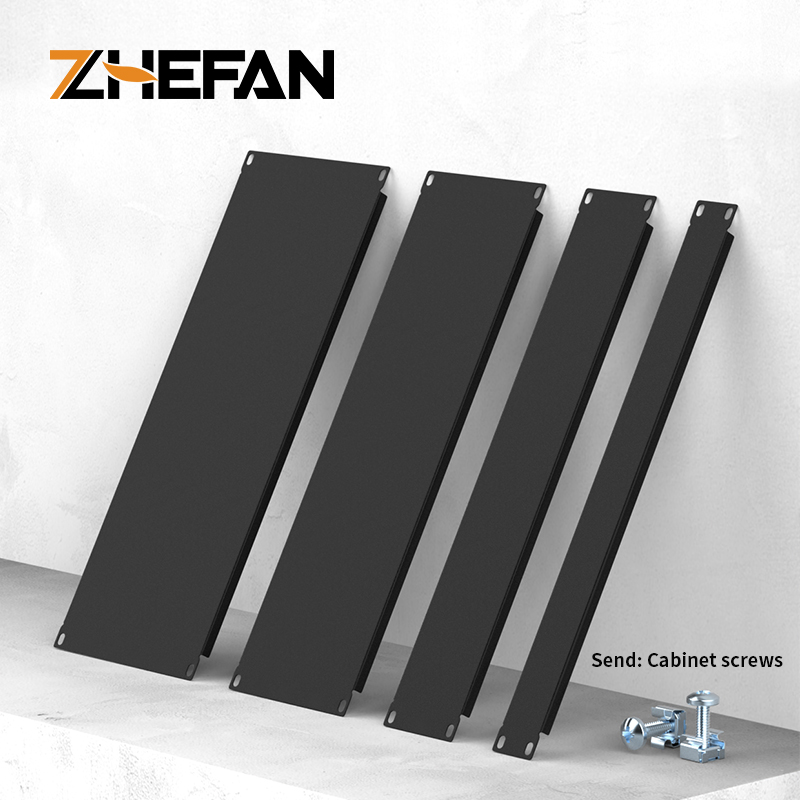 ZHEFAN 19-дюймовые сетевые стеллажи аксессуары 1u 2u 3u 4u стойка для крепления пустой панели 19-дюймовые стойки пустые панели