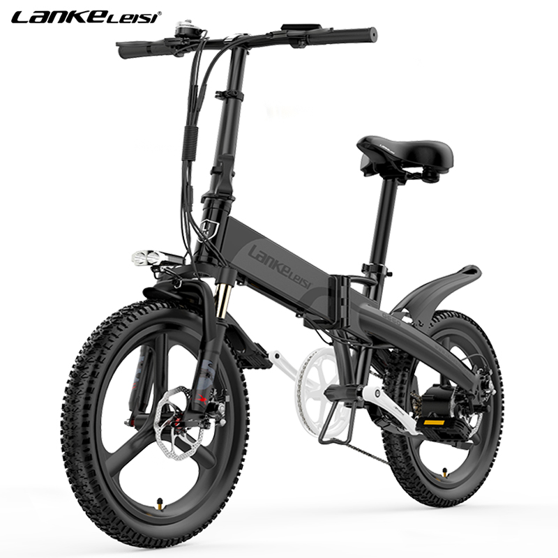 Качества ЕС LANKELEISI G660 Электрический велосипед 400W 48V14.5AH литий-ионный аккумулятор, срок работы рама из алюминиевого сплава 20 дюймов складной электрический велосипед
