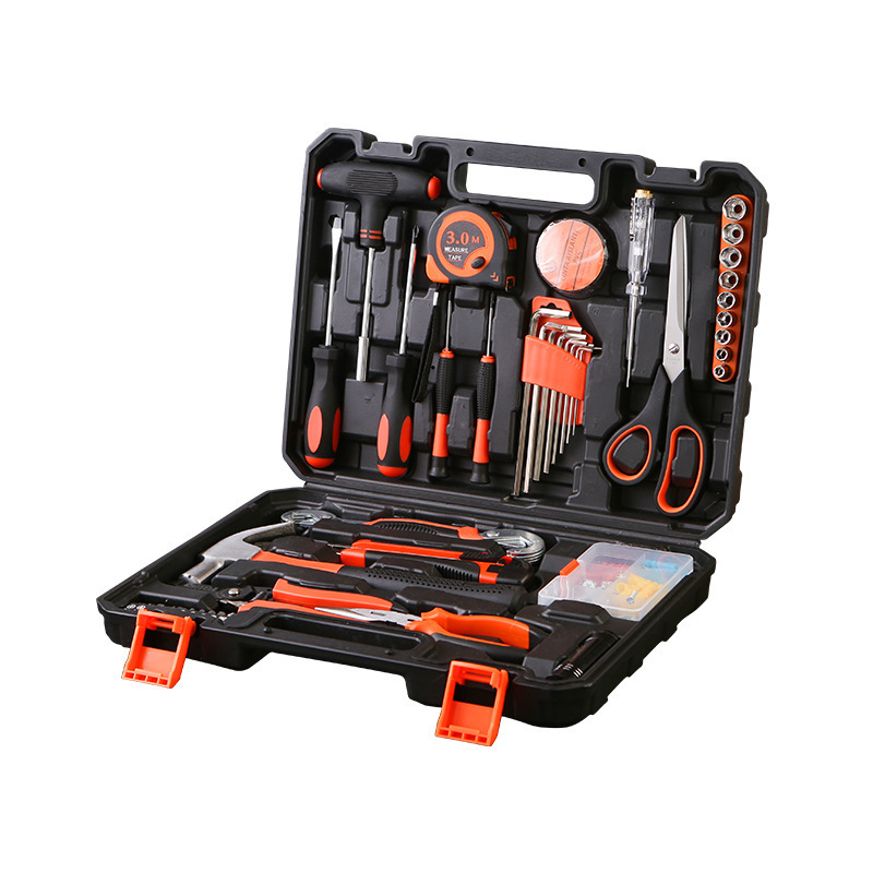 72-Piece Household Hardware Tool Set Essential Tool Set for Home Repairs and Projects