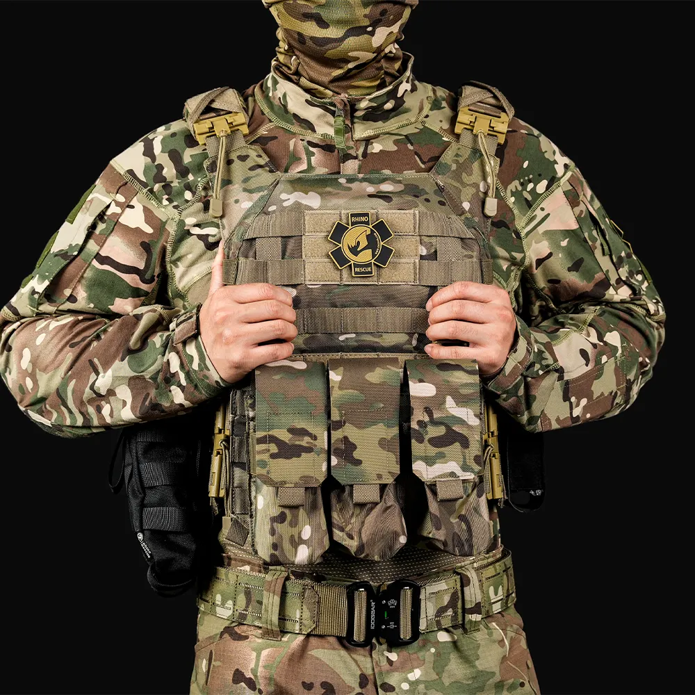 Rhino Rescue 1000d Nylon Chaleco Tactical Plate Carrier Tactical Vest in stock With Tourniquet