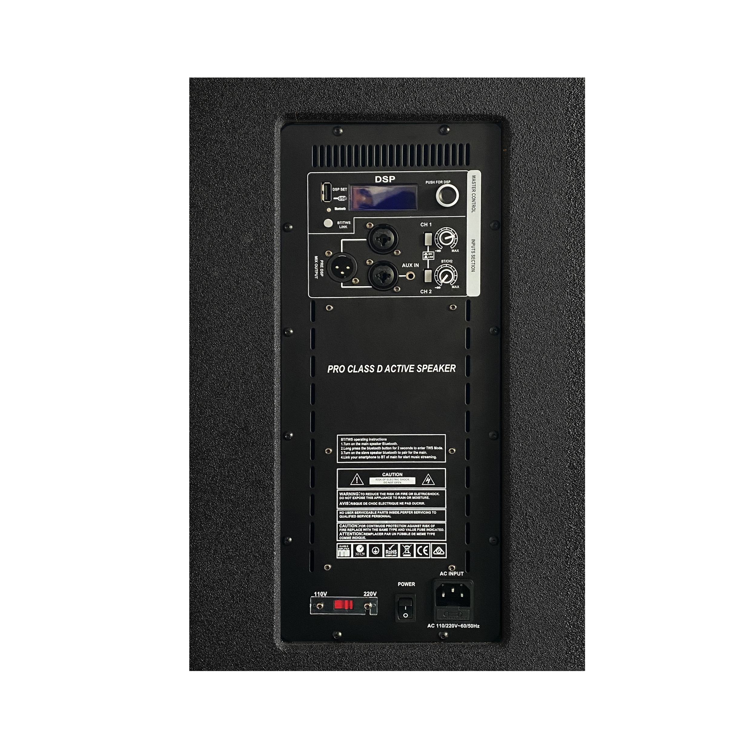 Precision Pro Audio AC22 уникальный новый модульный дизайн 2*10 ''сабвуфер RMS 800 Вт Pro PA система активная Колонка Напольные колонки