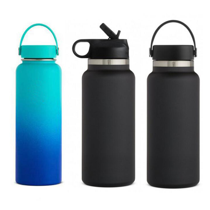 Amazon 18 oz 32 oz 40 oz бутылка для воды Изолированная вакуумная фляжка из нержавеющей стали спортивные бутылки для воды, бутылка для воды с крышками