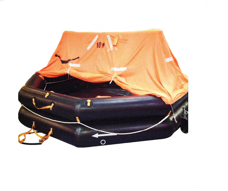 10 человек надувная яхта liferaft лодка спасательный плот спасательный жилет с аксессуарами в продаже