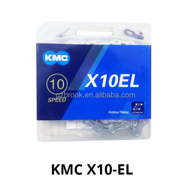 Оригинал КМК X10EL инструмент для демонтажа цепи велосипеда (10 скоростей велосипеда, цепочка с крупными серебристыми шоссейный велосипед 116L цепи для Shimano