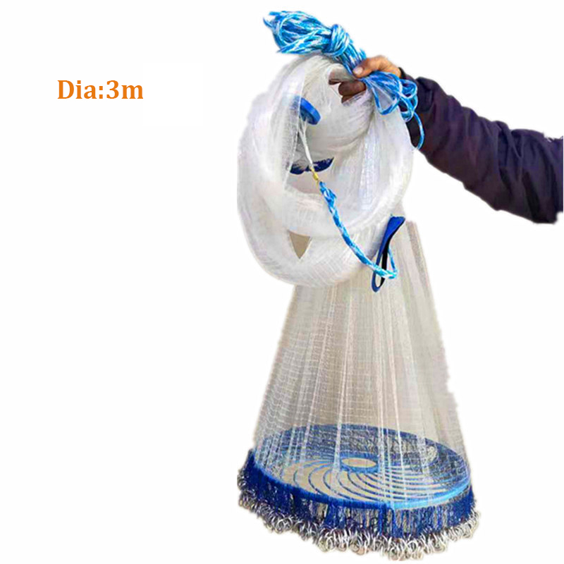 9.8ft Factory price monofilament lines nylon fishing cast net