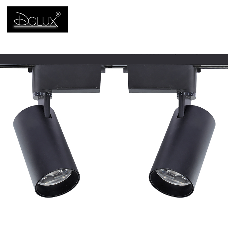 Dglux OEM ODM ручная пресс-форма для шоу-рум отель Регулируемый алюминиевый COB 10 20 30 40 Вт светодиодный Трековый светильник