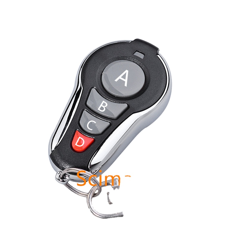 SMG-084 ABCD button 433.92mhz radio frequency metal cover learning code 1527 Ic CHIP wireless remote control