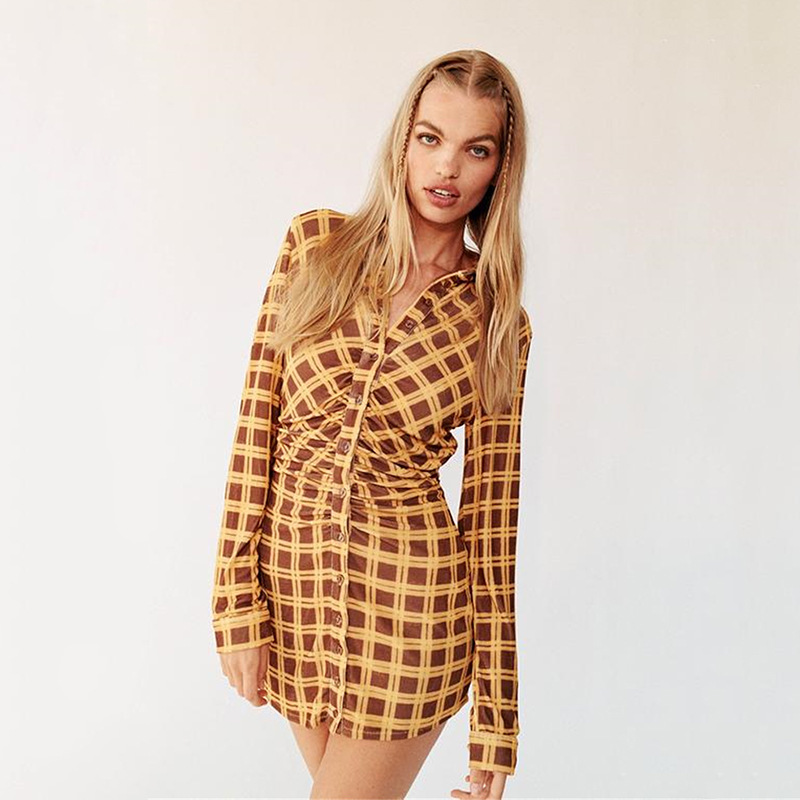 Promotion Clothing Simple Casual Dresses Long Sleeve Fashion Nova Bluey Apparel Elegant Design Dress Girls Skirt