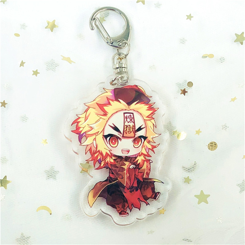 Anime blanks pencil motel pendant fashion double-sided ghosts destroy the blade of the wholesale custom acrylic keychain