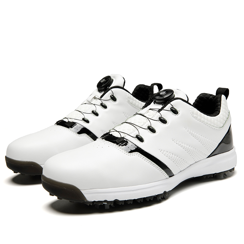Hot Sale New Arrival Genuine Leather Lace Lock Casual Golf Shoes for Man and Woman