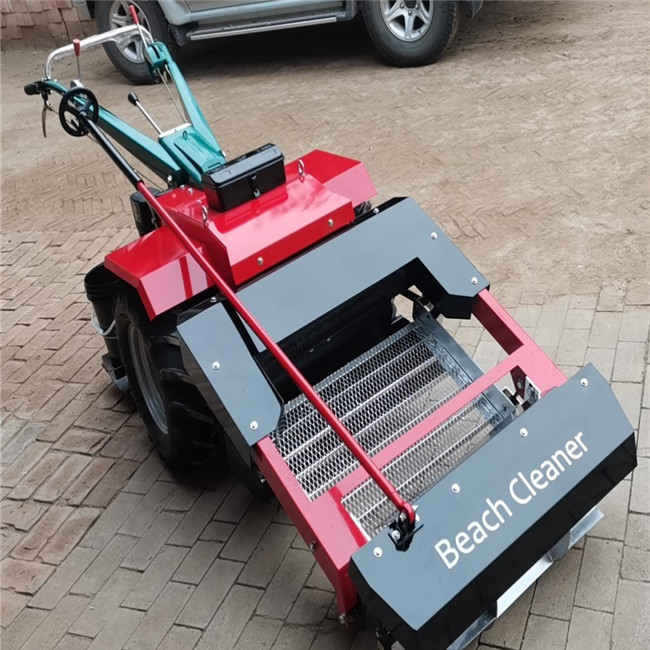 walk behind beach cleaner used in sand bunkers