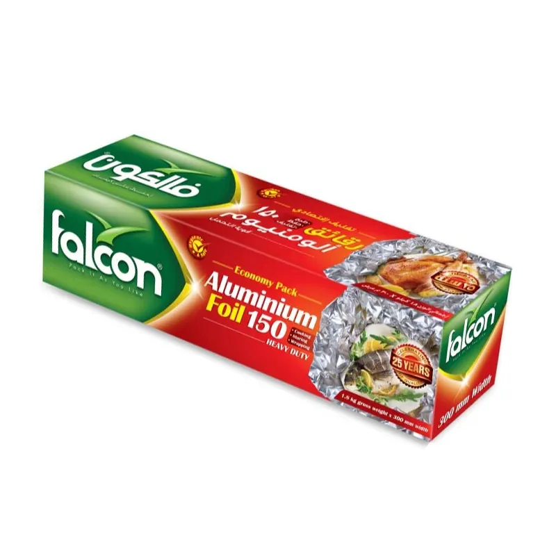 Food Grade Heavy Duty Disposable Falcon Foil Paper Household Kitchen Aluminum Tin Foil Paper Roll For Food Packing
