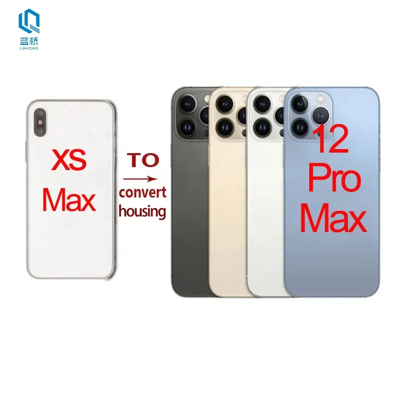Высококачественный задний корпус для iPhone X XR 11 преобразователь в 12 13 14 12 Pro 13 Pro 14 Pro Обновление XS Max как 12 Pro 13 Pro Max задний корпус