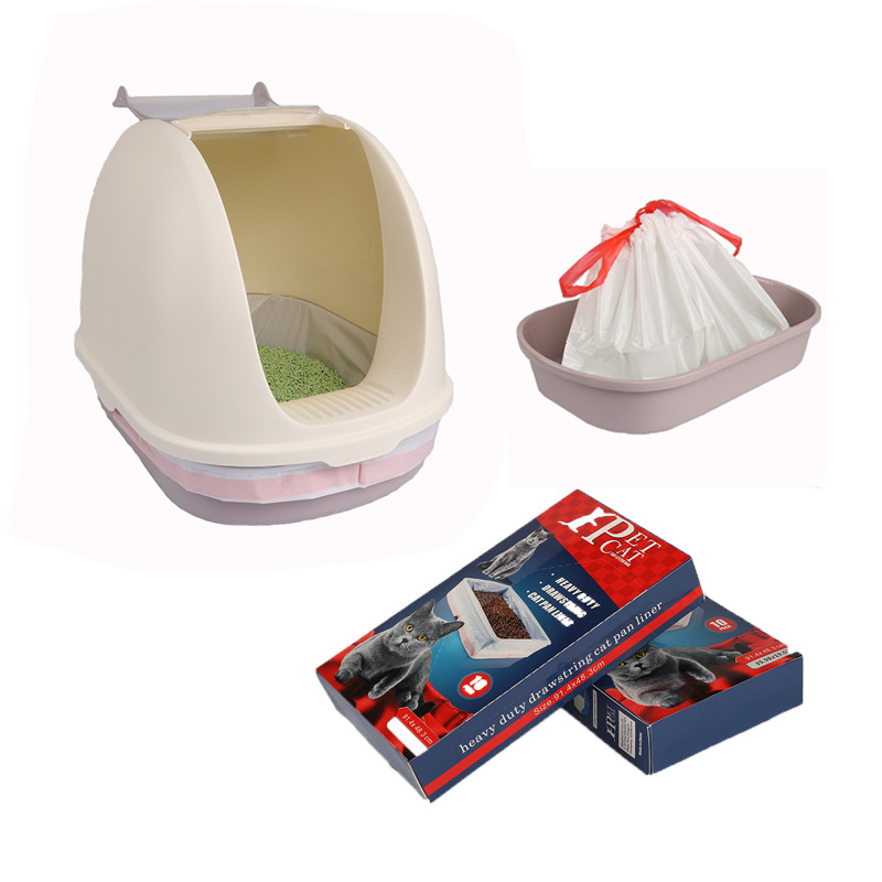 Tofu cat litter bag packaging biodegradable cat litter bags cat litter bio plastic bag