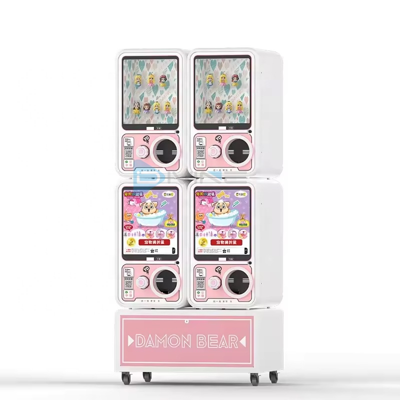 Coin operated 75-100mm Metal Cabinet Gacha Vending Machine Capsule Gashapon Vending Machine Toys Ball Egg Capsule Toy Machine