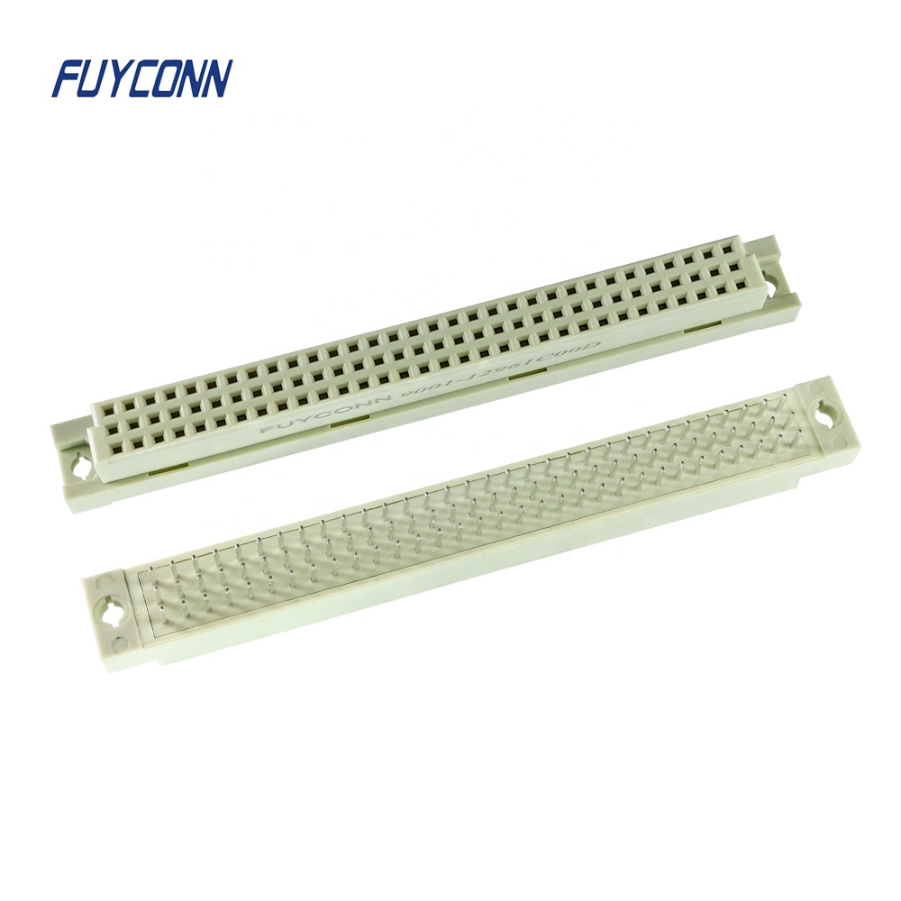 16pin 32pin 48pin 3-мя рядами красивых вертикальный PCB DIN 41612 разъем, 3 * 32pin 64pin 96Pin прямые pcb женский евро разъем с 2,54 мм