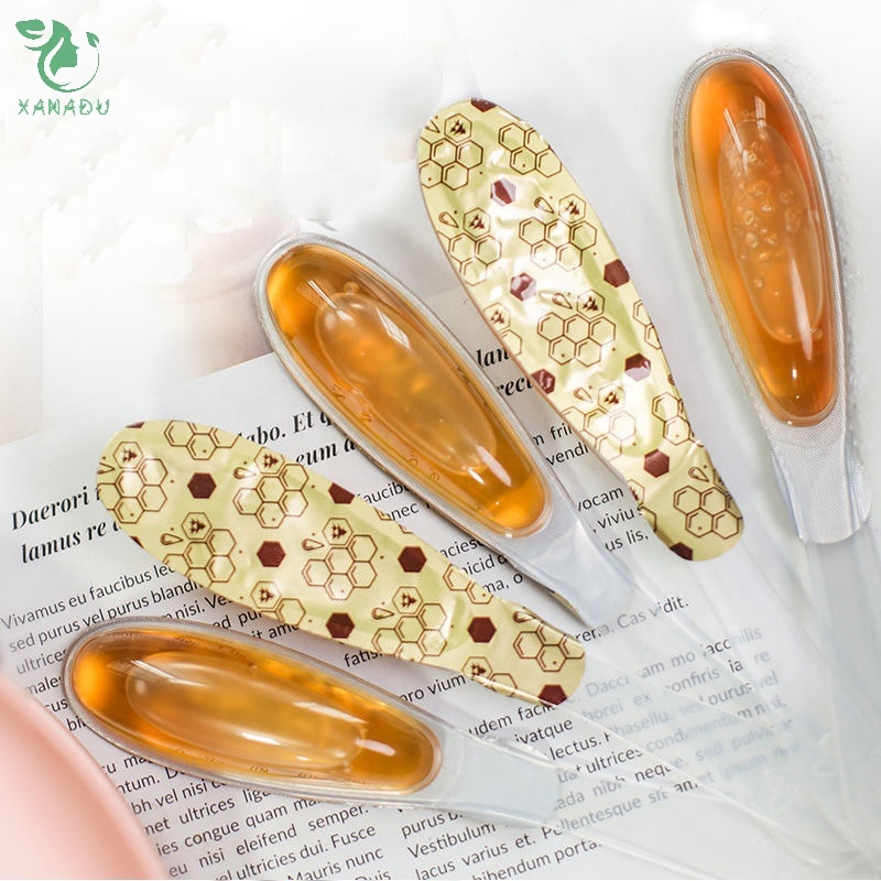 Novel Design Natural Pure Honey Hidden In Spoons Healthy Instant Flavor Tea 0 Additives Individual Transparent Pack 12g