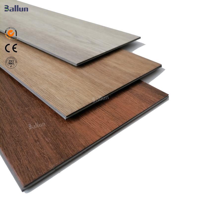 Embossed vinil luxury clip type pvc vinyl water proof rigid floor valinge planks click lock parquet custom SPC flooring for US