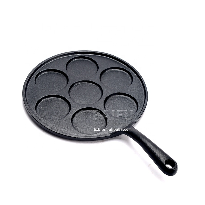 Factory Price Factory Direct Mini Pancake Pan Cake Maker Griddle With 7-mold Pancake Maker Egg Frying Skillet Blini Griddle Crepe Pan