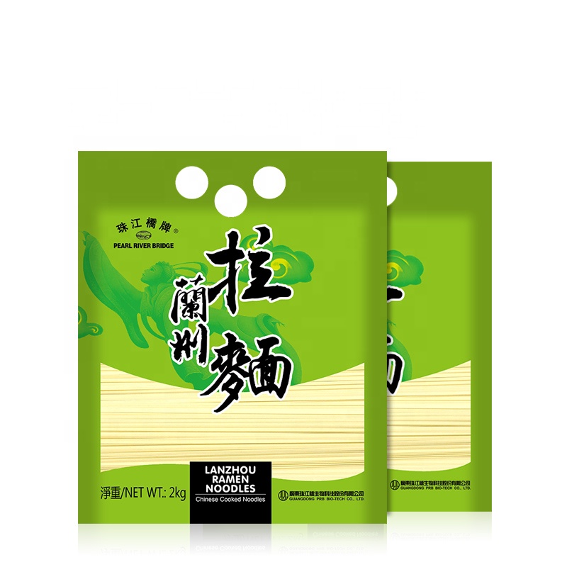 PRB Lanzhou Ramen Noodle 2KG Pearl River Bridge Brand hot sale traditional Chinese noodle quick cooking restaurant supermarket
