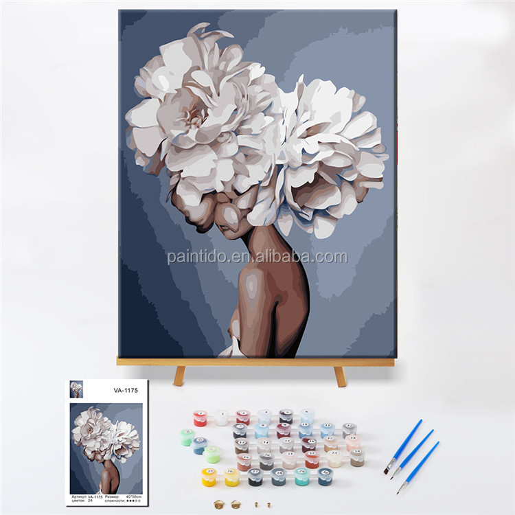 Paintido Diy Краска по номерам абстрактная танцевальная девушка картина маслом холст цифровой для гостиной стены
