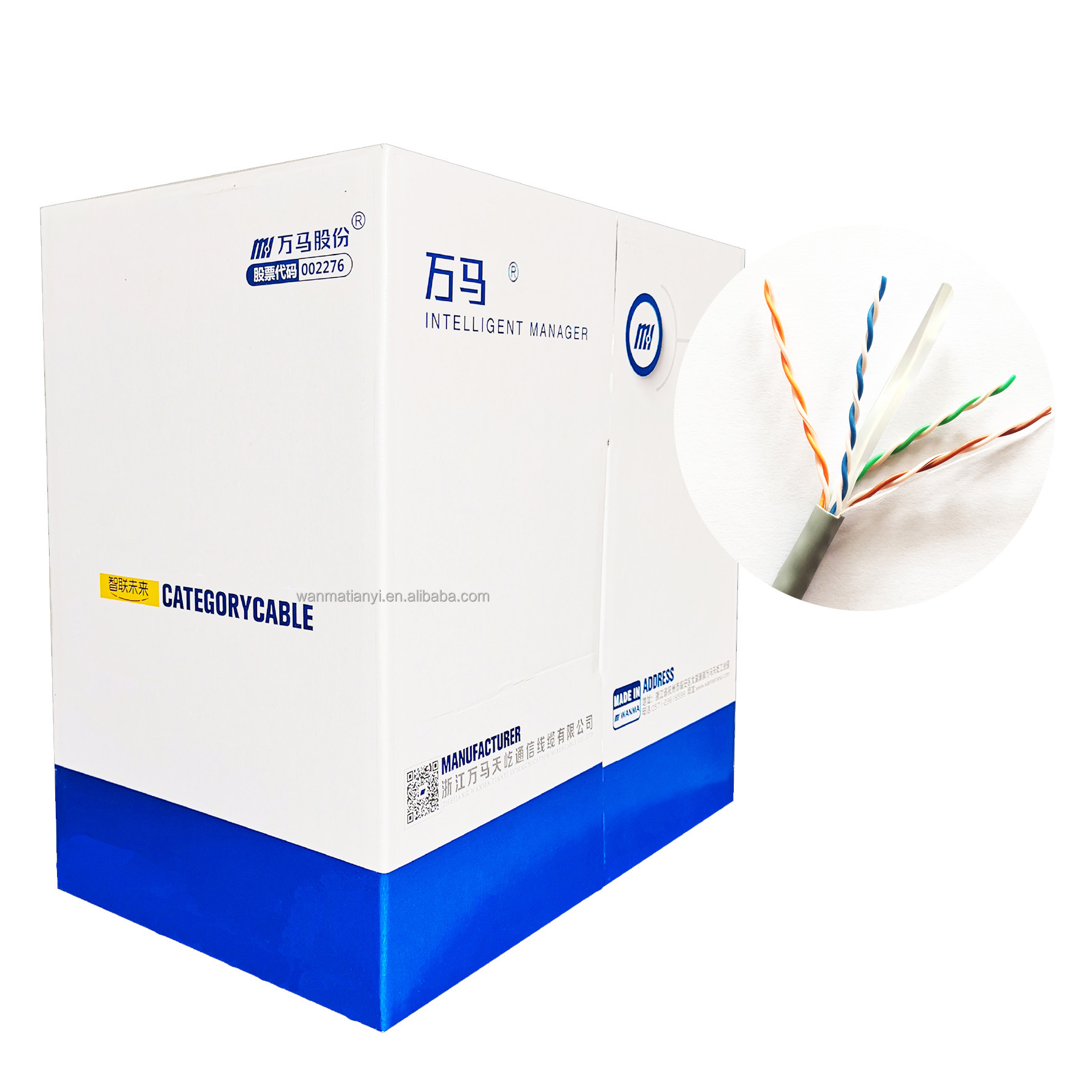 Сетевой кабель UTP Cat6 для использования в помещении, медный кабель 23 awg 1000 футов lan cat6 utp cca