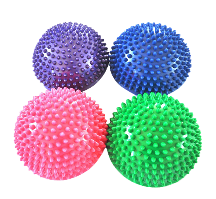 Different Colors PVC Yoga Durian Massage Cushion Spicy Balance Balls Domed Stability Pods