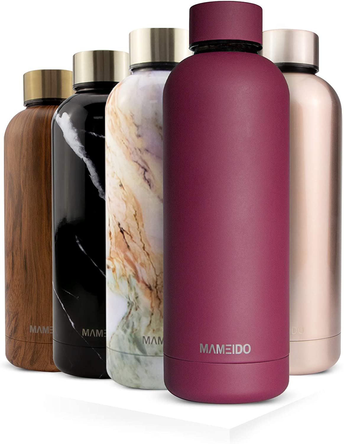 17oz 25oz Double Wall Stainless Steel Vacuum Insualted Water Bottle Small Mouth Thermal Vacuum Flask W/ Gradient Colors
