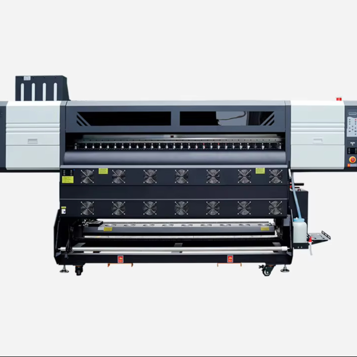 Four color large format printer environmentally friendly solvent printer 1.9m equipped with 8 3200 print heads for sale