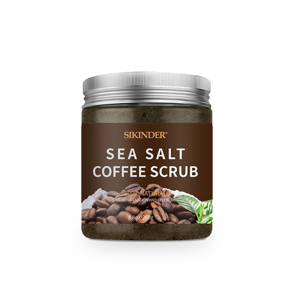 100% pure sea salt for skin care moisturizing coffee scrub